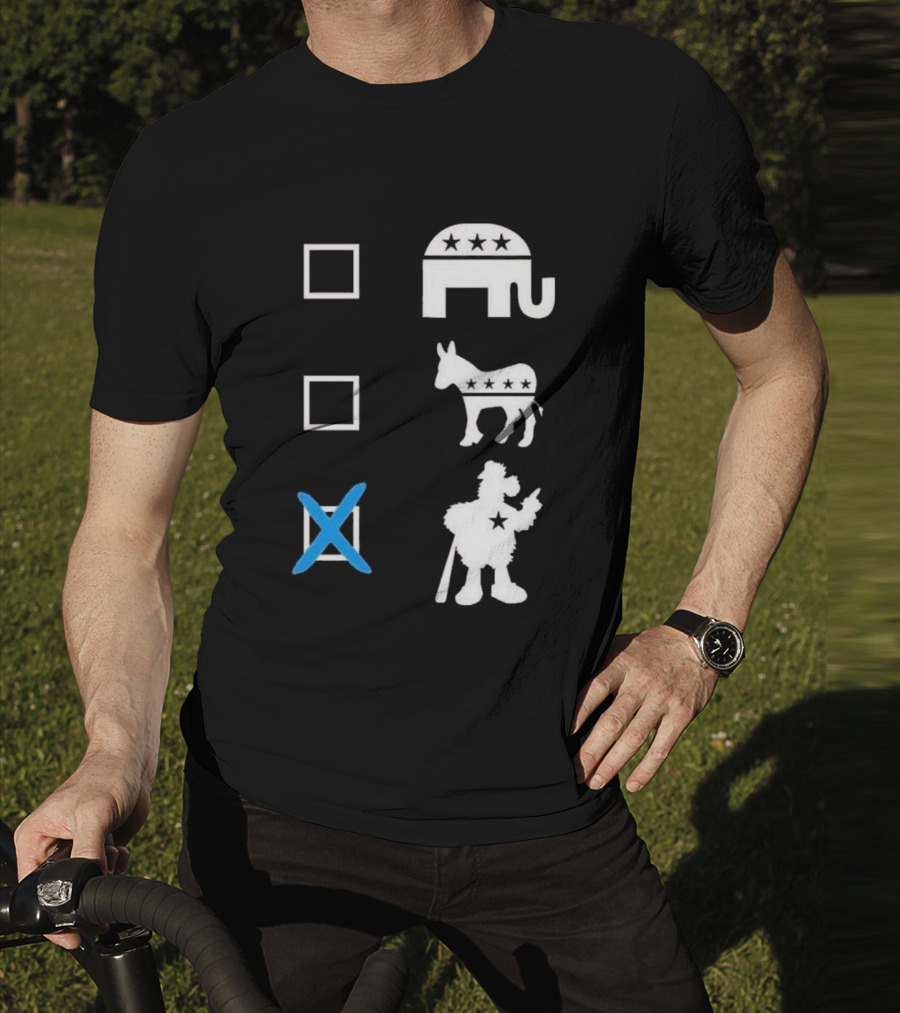 Schwarbocrat Philitical Aphiliation Elephant Donkey Duck Star Boxes T-Shirt