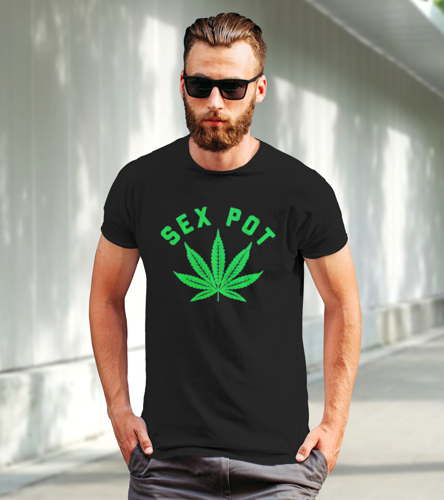 SEX POT Marijuana Leaf T-Shirt