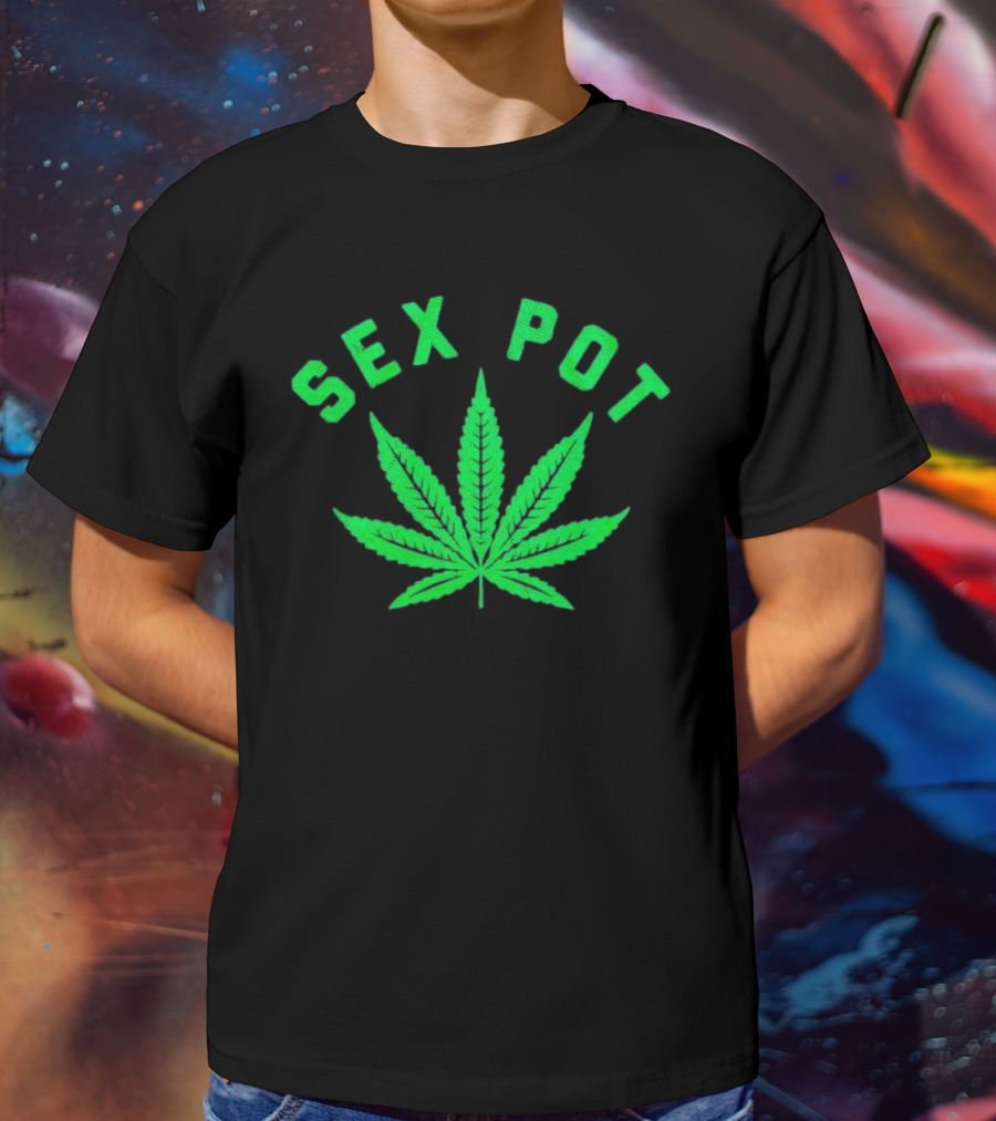 SEX POT Marijuana Leaf T-Shirt