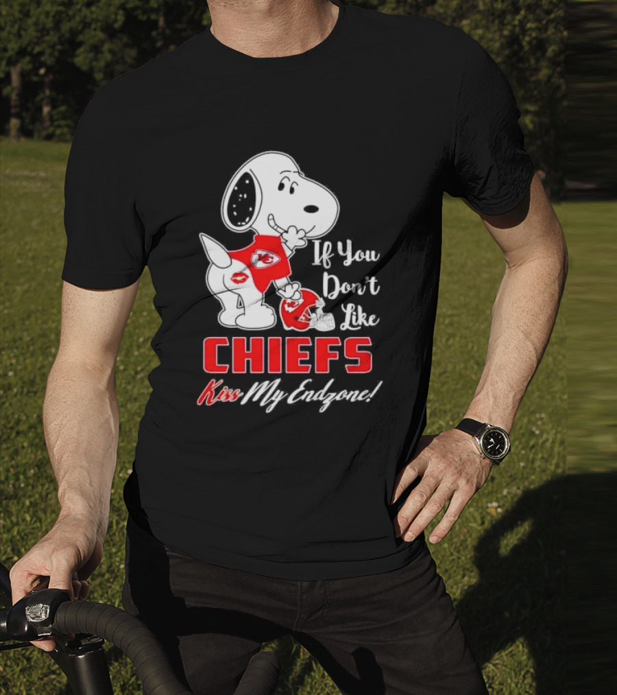 Snoopy If You Don’t Like Kansas City Chiefs Kiss My Endzone T-Shirt