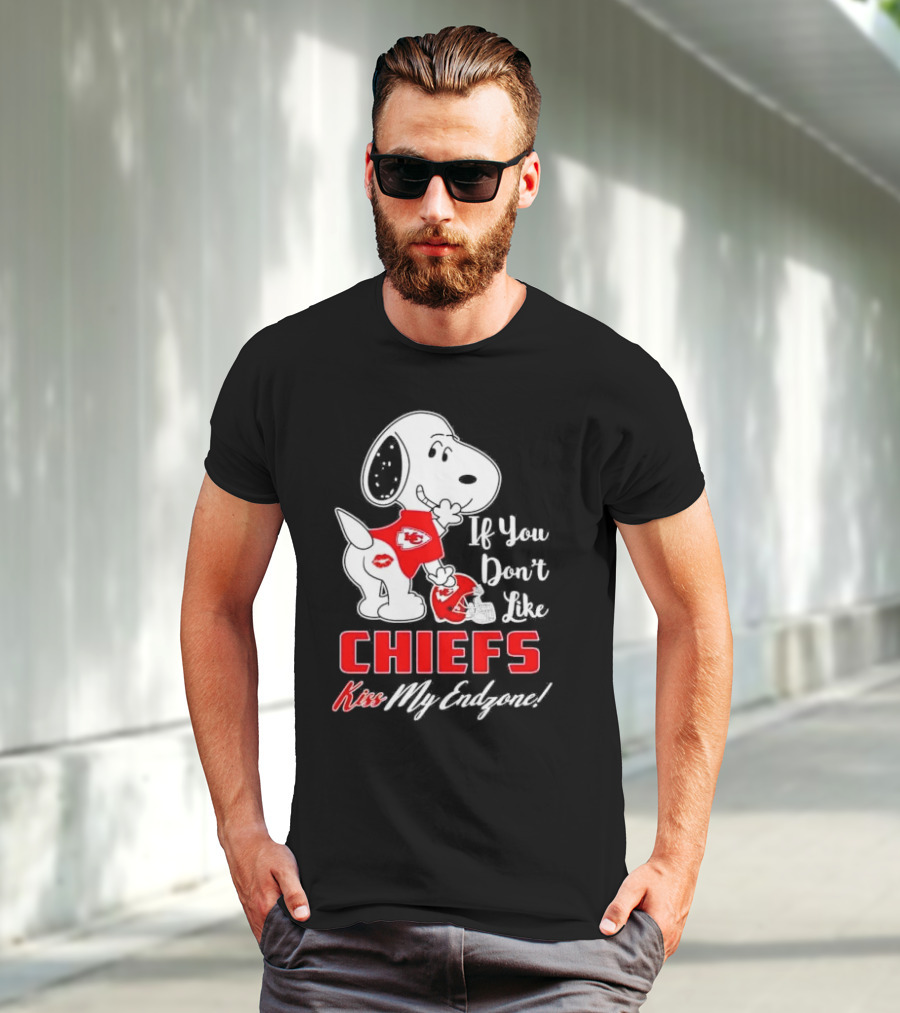 Snoopy If You Don’t Like Kansas City Chiefs Kiss My Endzone T-Shirt