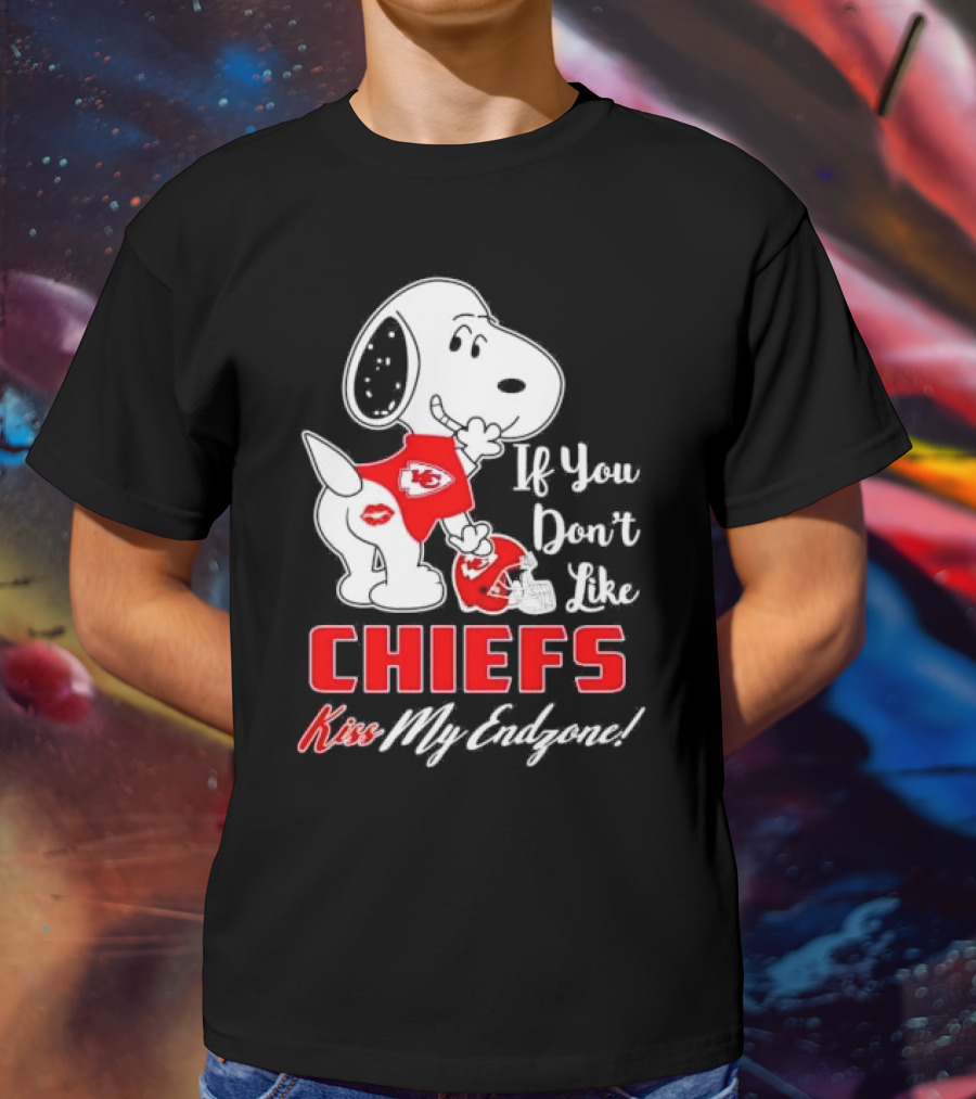 Snoopy If You Don’t Like Kansas City Chiefs Kiss My Endzone T-Shirt