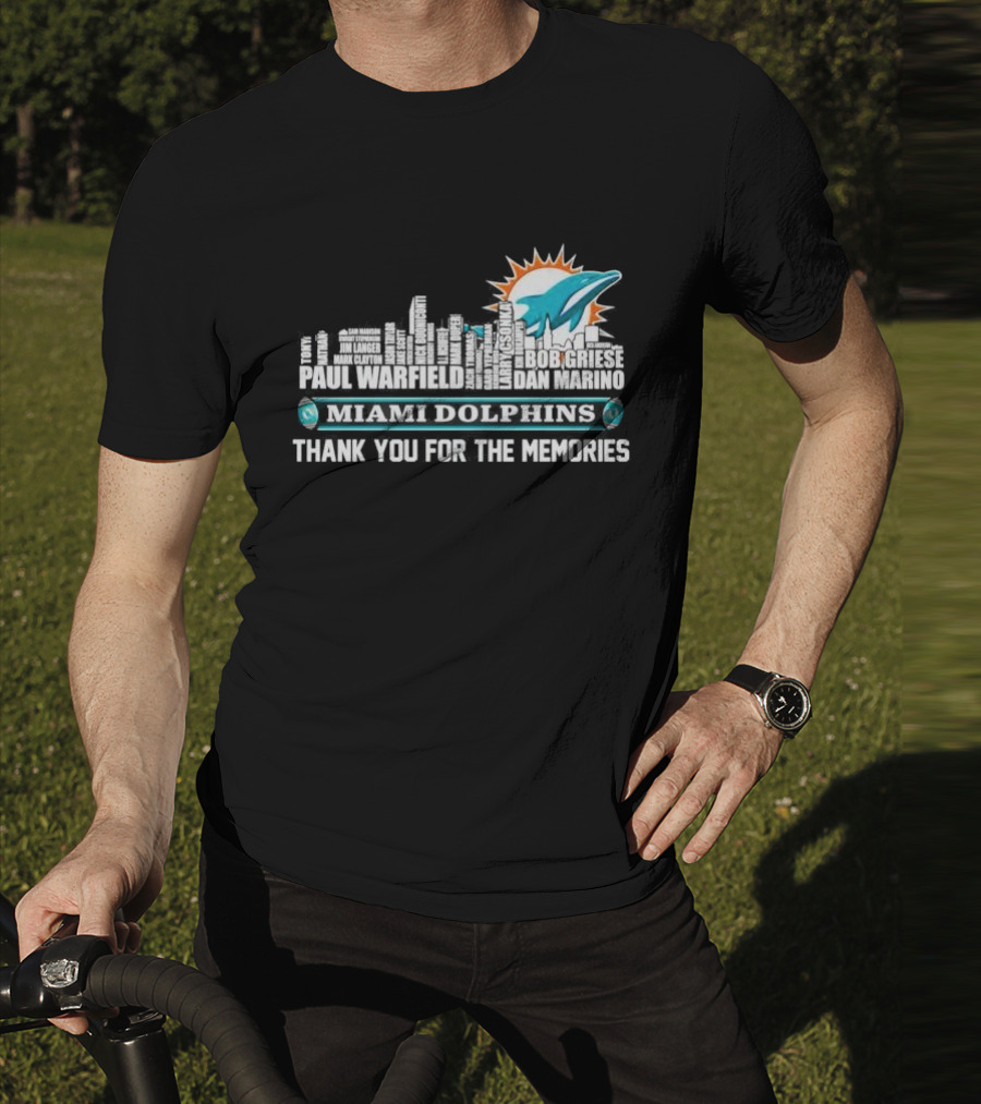 Skyline Miami Dolphins Limited Edition Thank You For The Memories T-Shirt