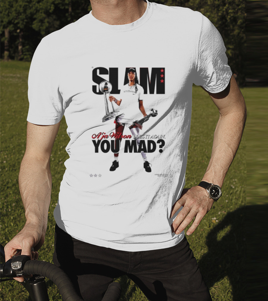 SLAM A'ja Wilson Does It Again You Mad? T-Shirt