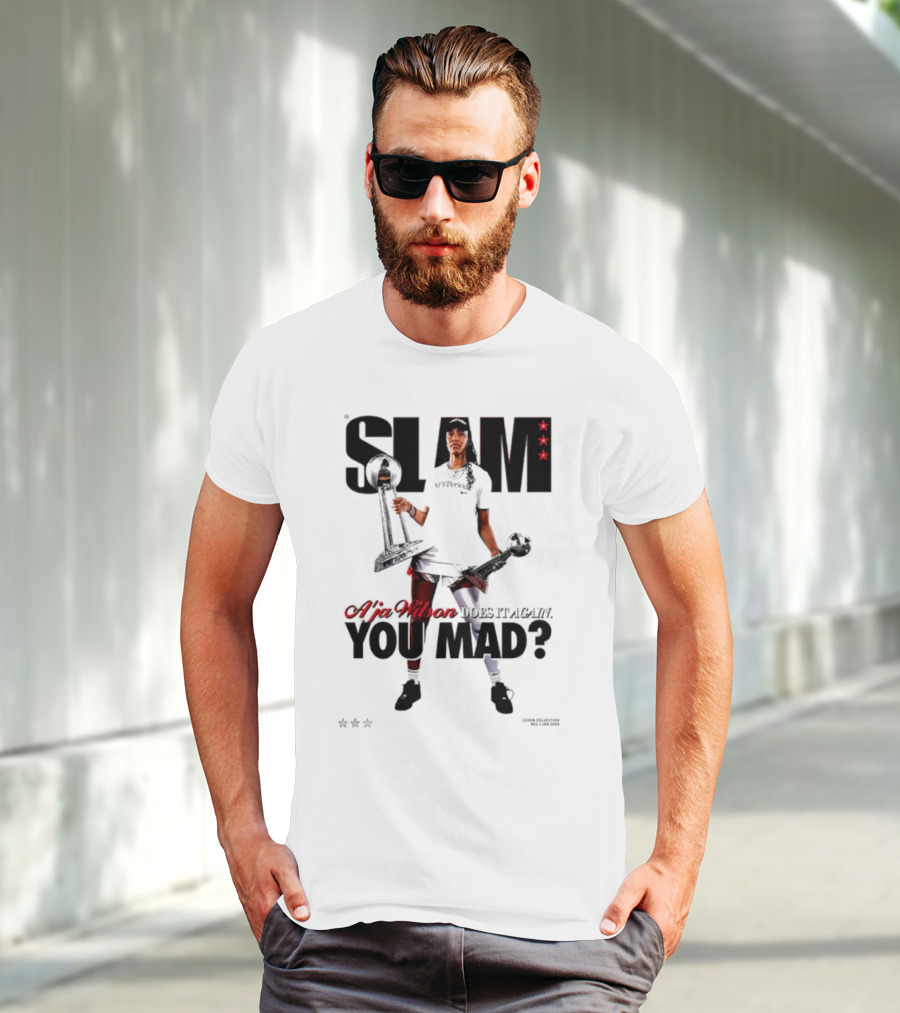 SLAM A'ja Wilson Does It Again You Mad? T-Shirt