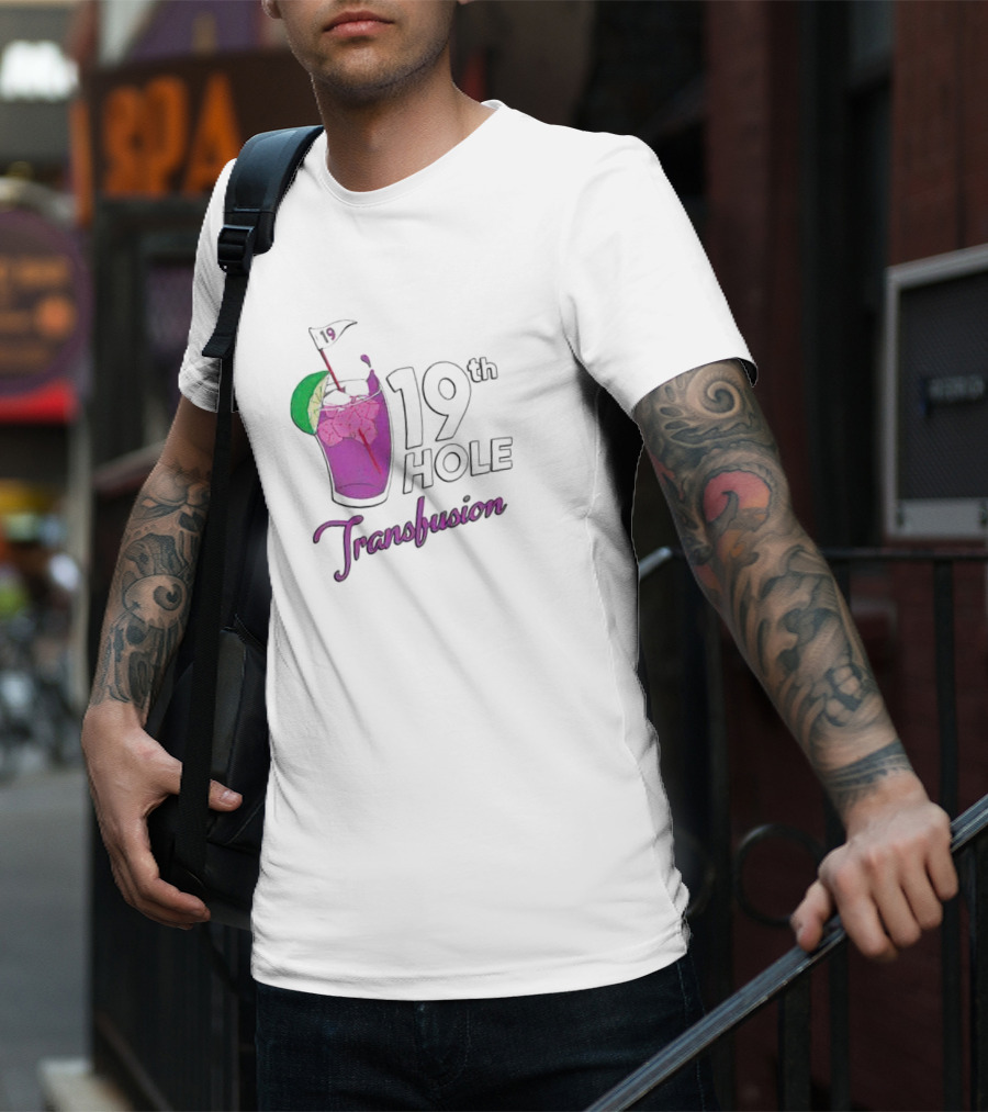 19th Hole Transfusion Golf Drink Lime Ice T-Shirt