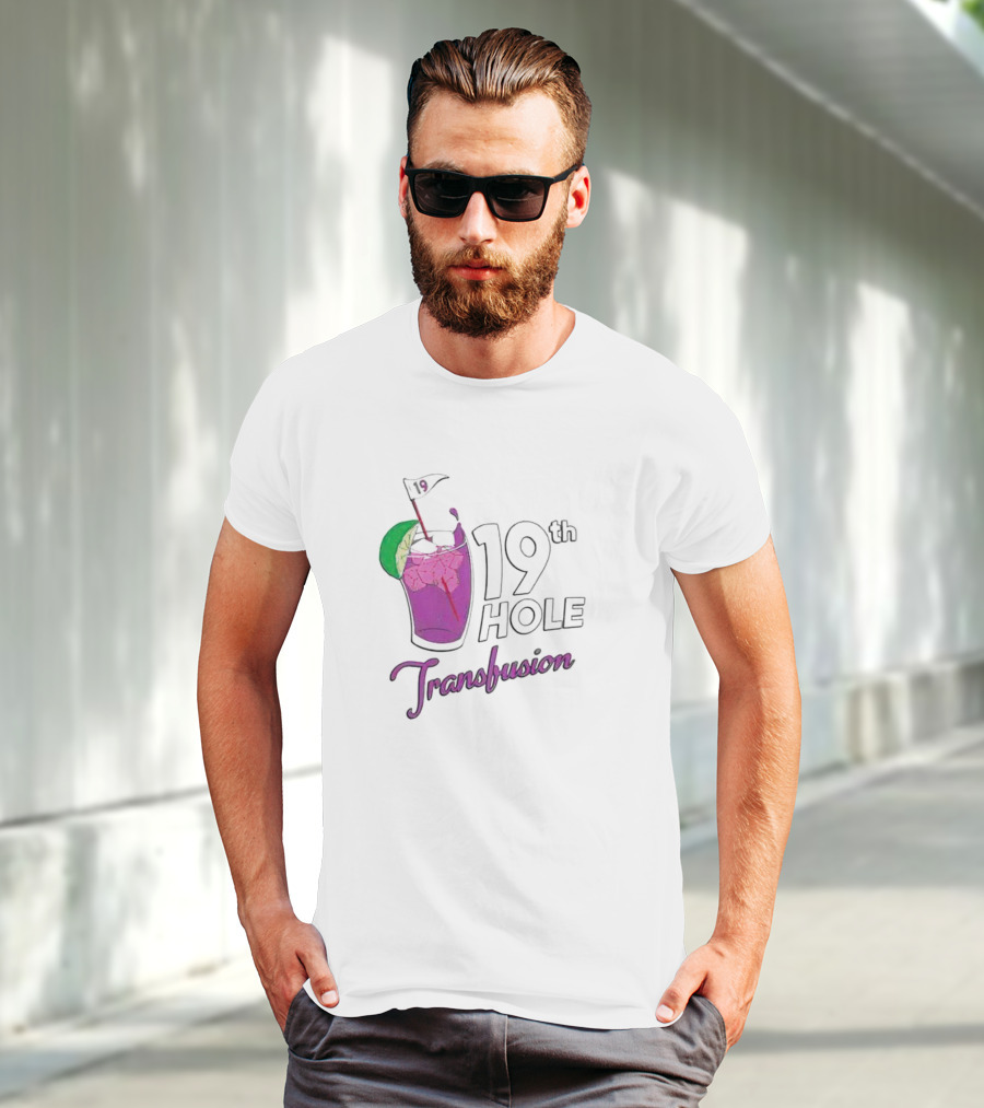 19th Hole Transfusion Golf Drink Lime Ice T-Shirt