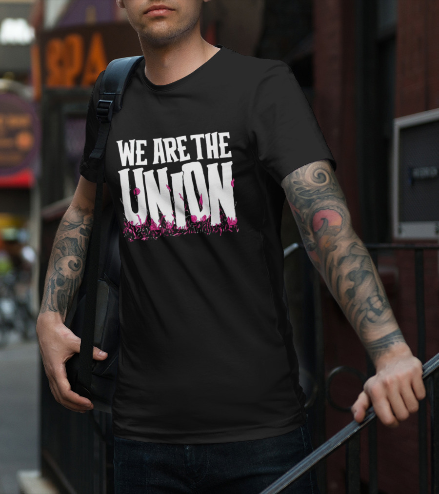 We Are The Union Pink Floral Grass T-Shirt