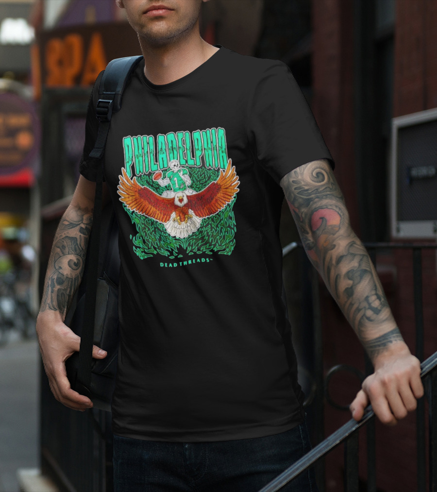 Philadelphia Football Eagle Dead Threads T-Shirt