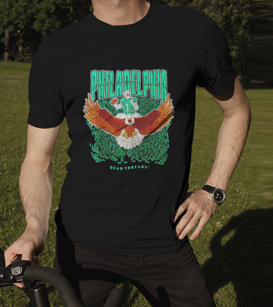 Philadelphia Football Eagle Dead Threads T-Shirt