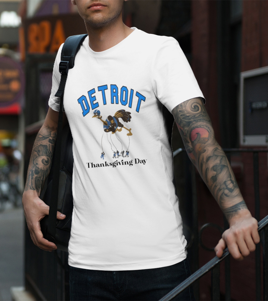 Detroit Turkey Thanksgiving Day T-Shirt