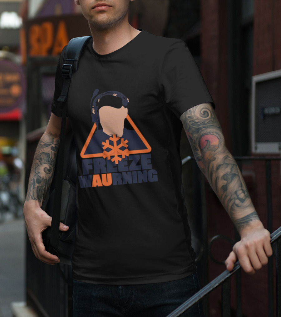 Freeze WAUrning Auburn Coaching Icon Snowflake T-Shirt