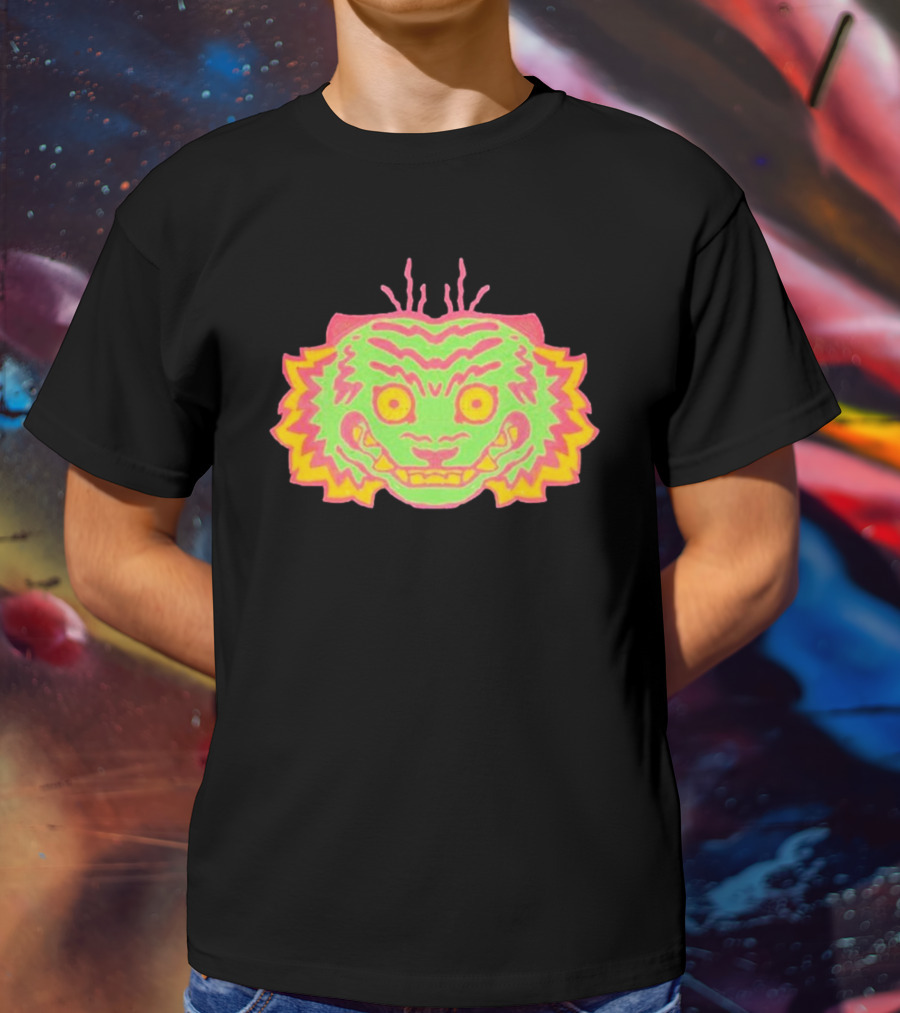Papajoolia Tigers Neon Doodle T-Shirt