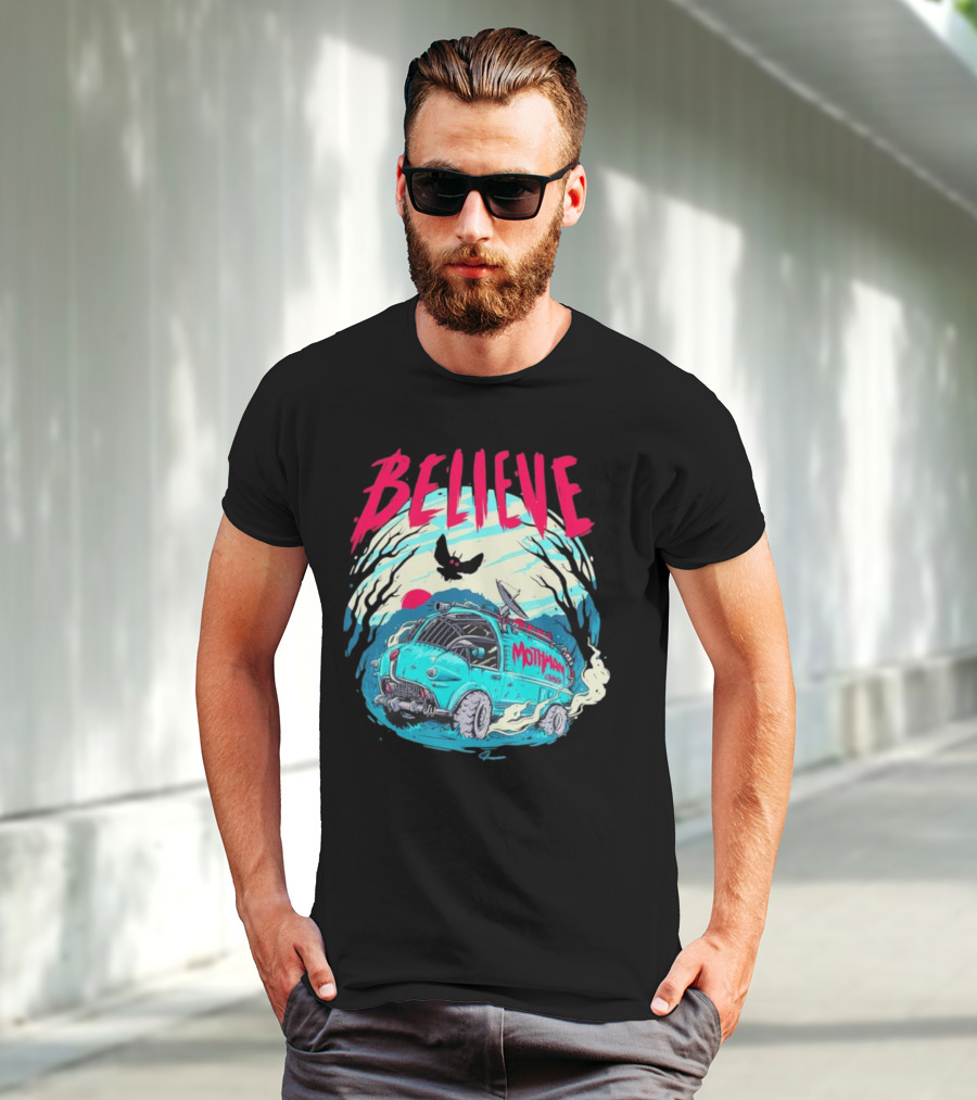 Believe Mothman Shadow Van Adventure T-Shirt