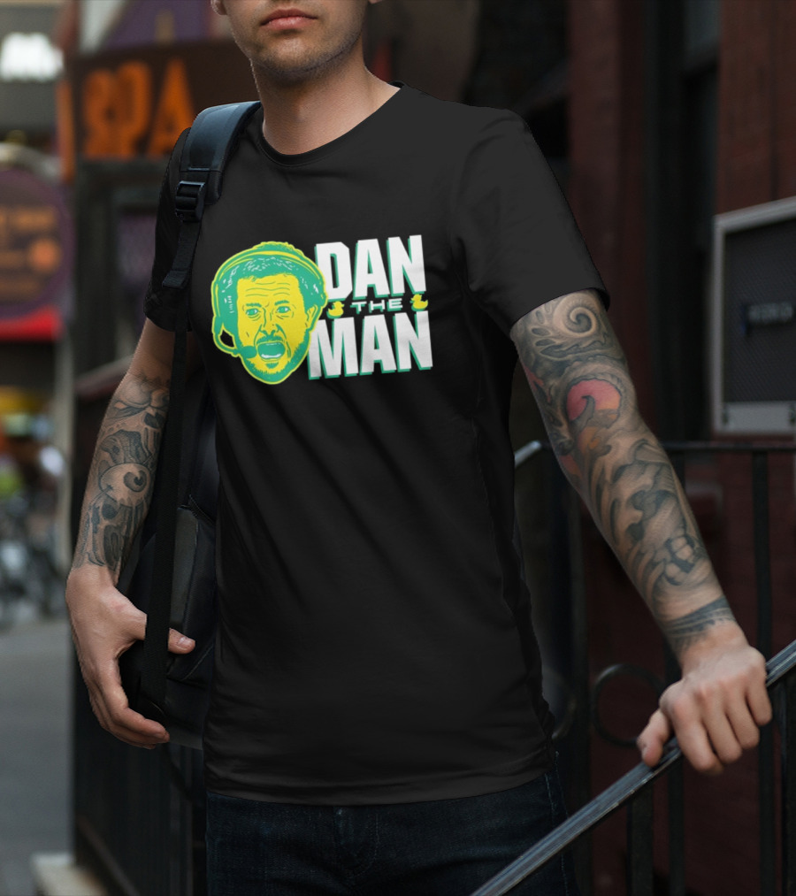 Oregon Fans Dan The Man Ducks Headset T-Shirt