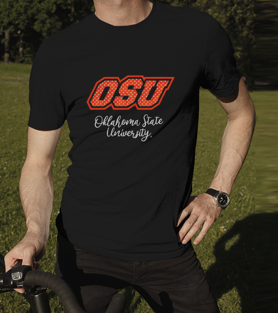 OSU Oklahoma State University Polkadot T-Shirt