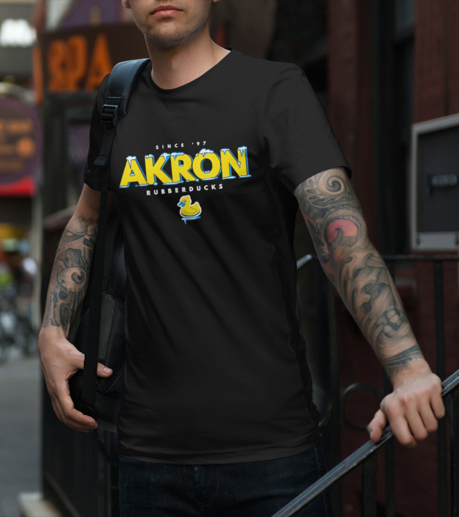 Akron RubberDucks Since '97 Ducky Snowstorm T-Shirt