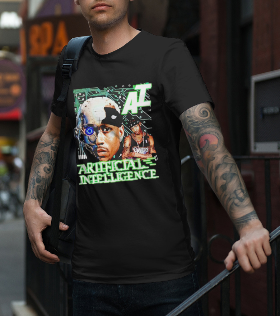 AI Allen Iverson Artificial Intelligence 76ers Cybernetic Fusion T-Shirt