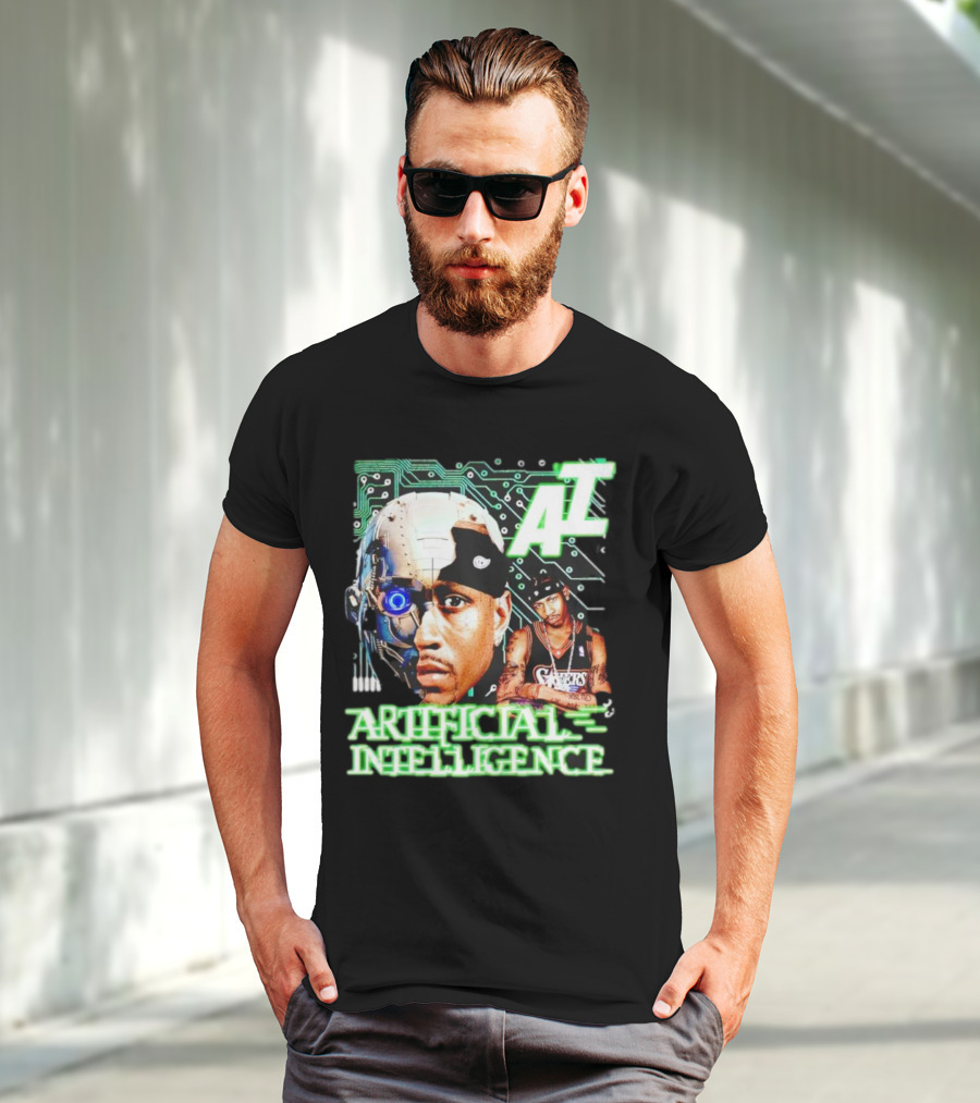 AI Allen Iverson Artificial Intelligence 76ers Cybernetic Fusion T-Shirt