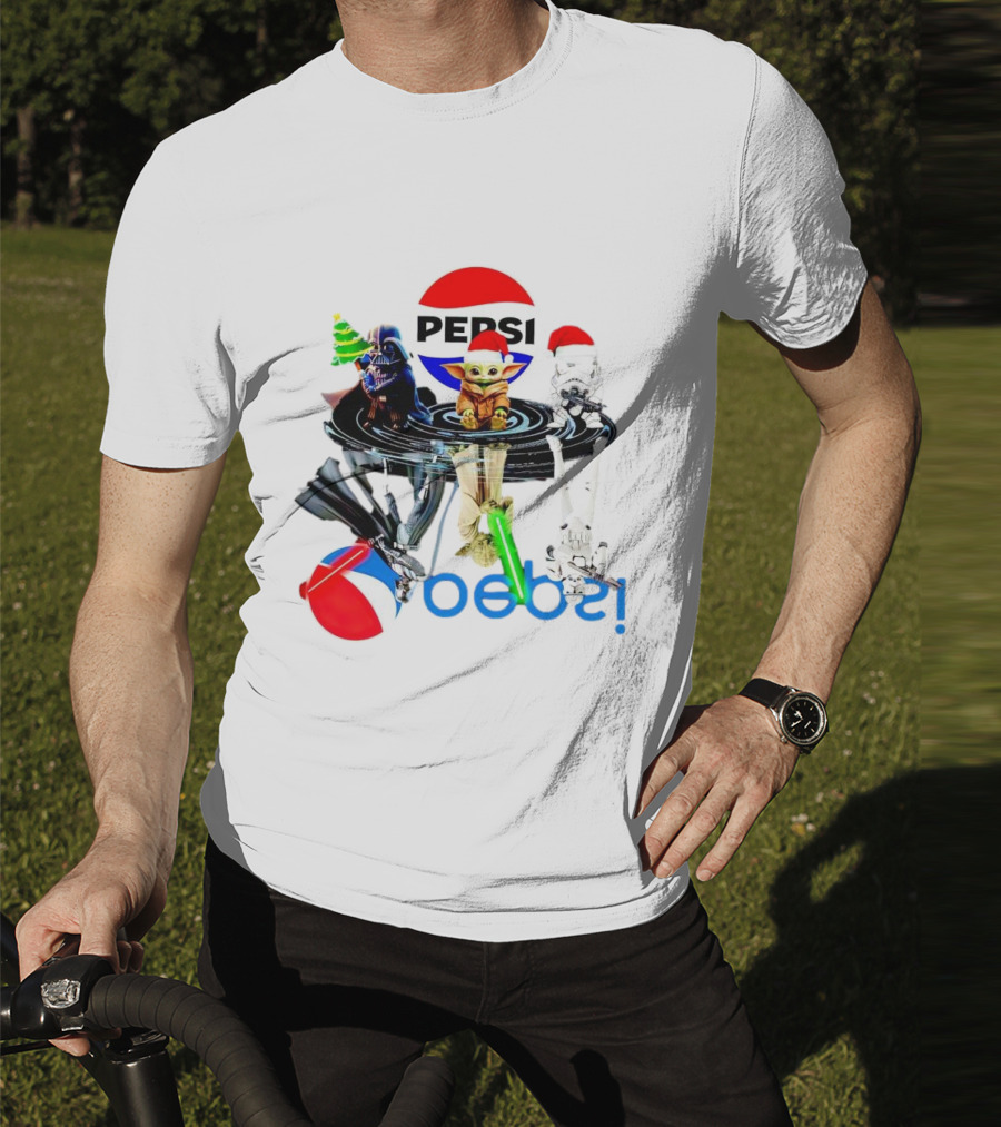 Pepsi Christmas Darth Vader Yoda Stormtrooper T-Shirt