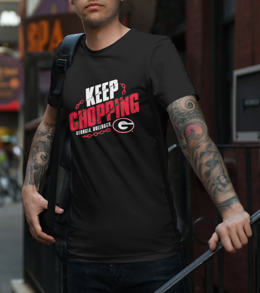 Keep Chopping Georgia Bulldogs G Logo Chain T-Shirt