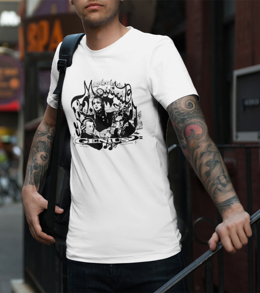 Musical Genius Mozart Beethoven Legendary Composers T-Shirt