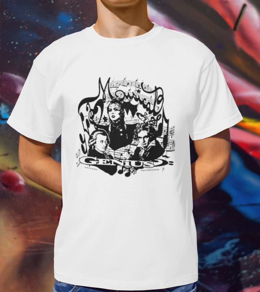 Musical Genius Mozart Beethoven Legendary Composers T-Shirt