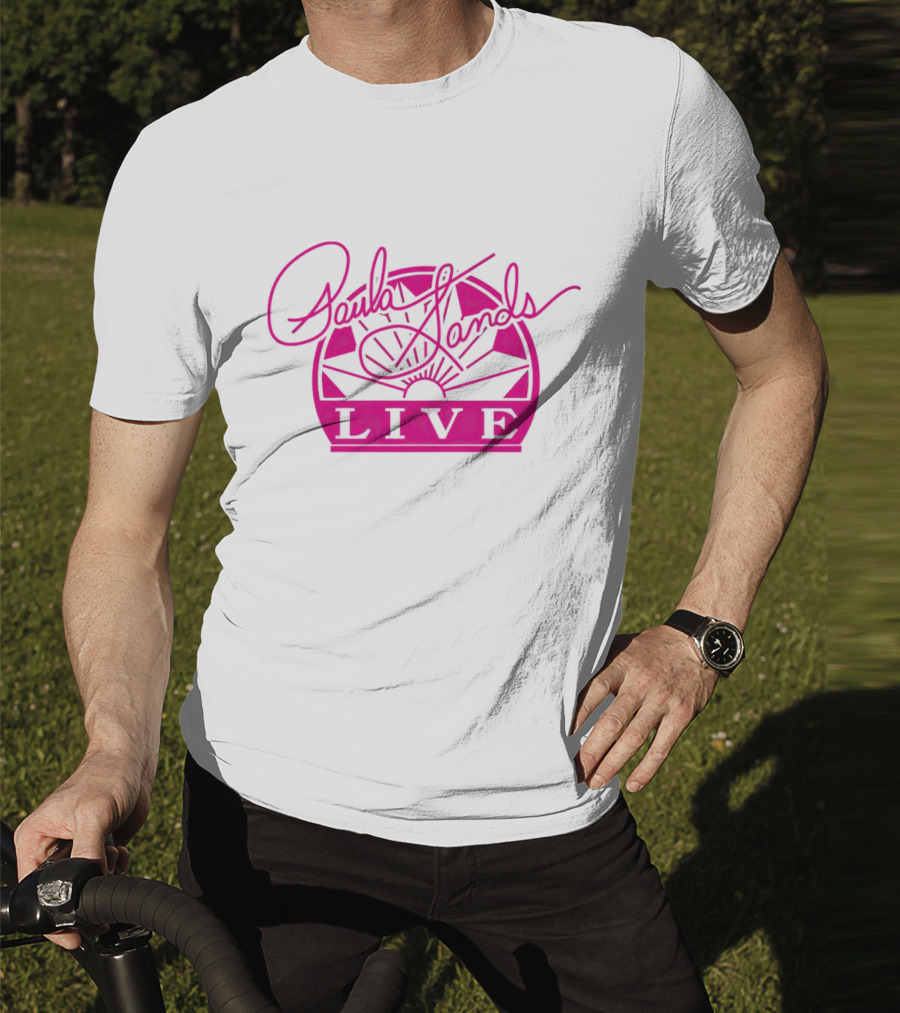 Paula Sands Live Pink Script With Sunrise T-Shirt