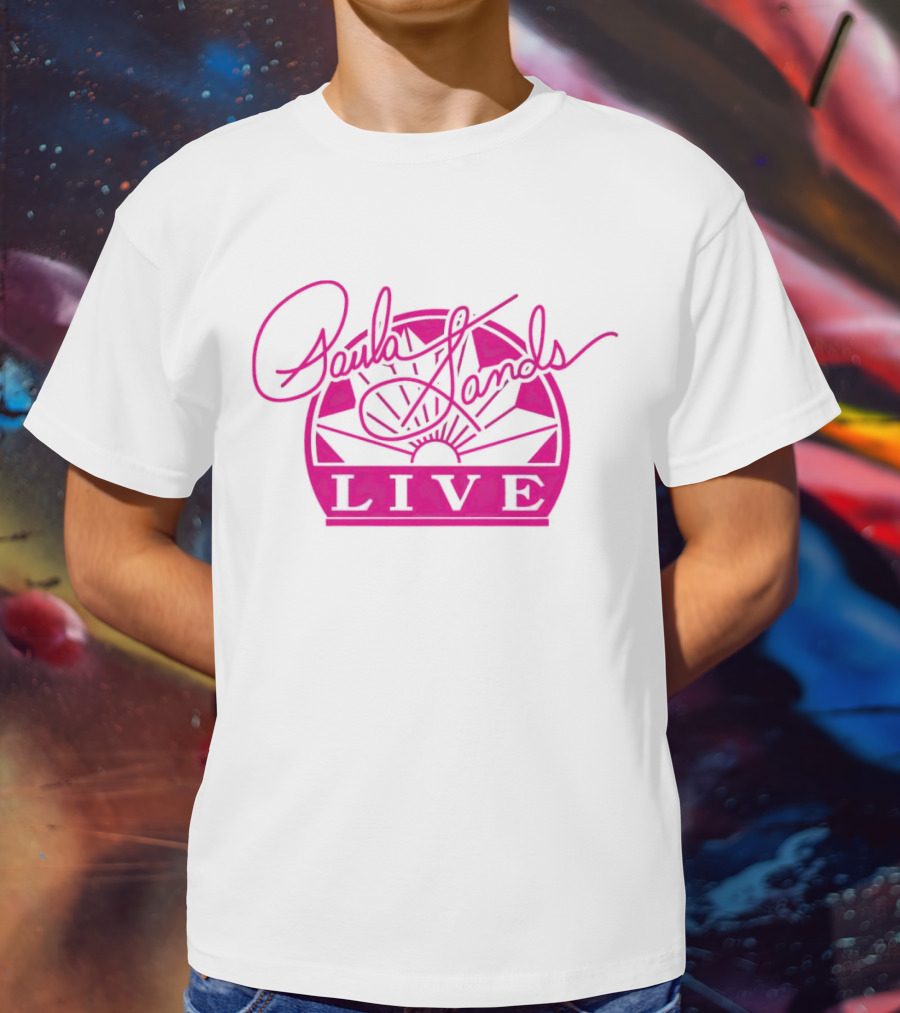 Paula Sands Live Pink Script With Sunrise T-Shirt