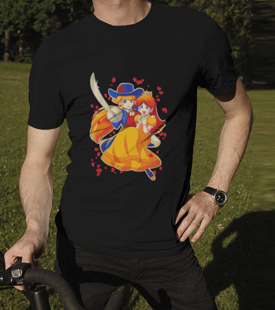 Princess To The Rescue With Heroic Duo And Heart Petals T-Shirt