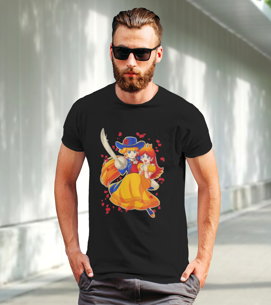 Princess To The Rescue With Heroic Duo And Heart Petals T-Shirt