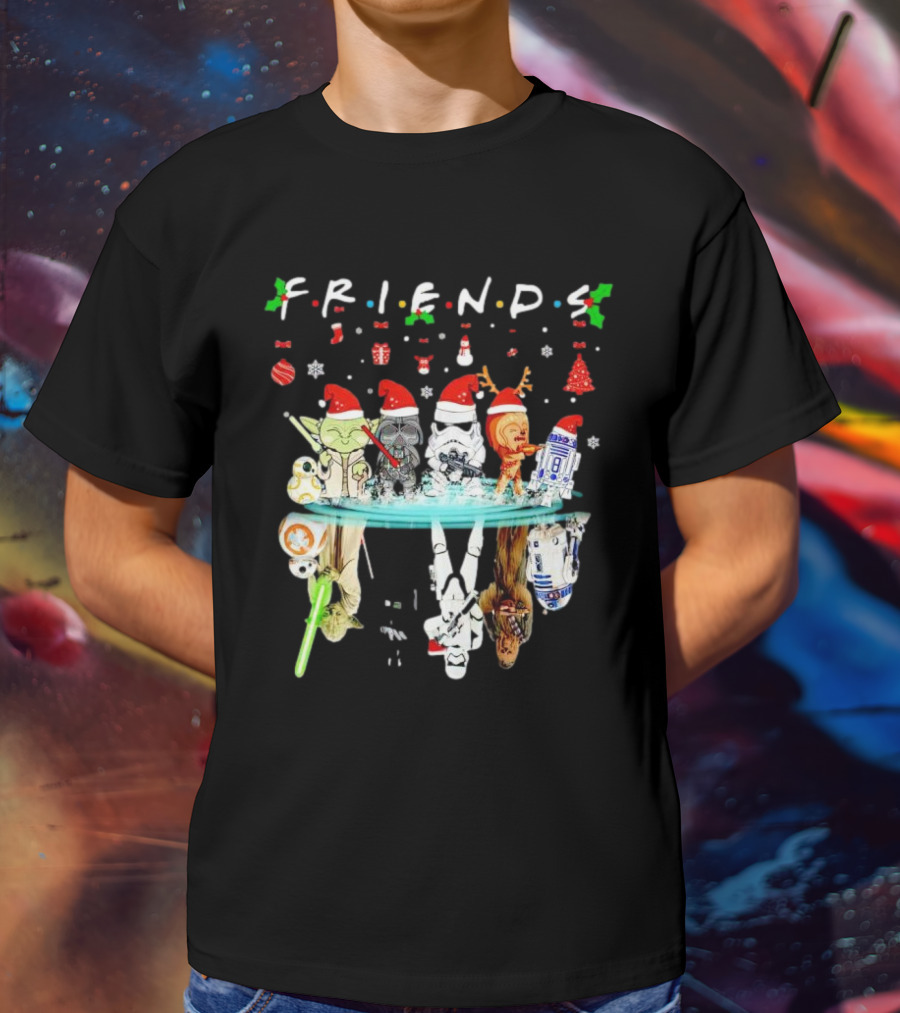 Friends Star War Character Christmas T-Shirt