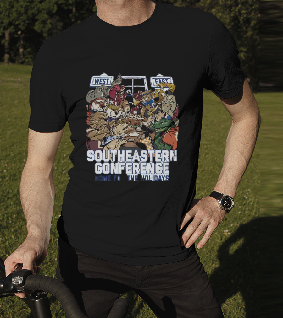 Southeastern Conference West East Rivalry Home For The Holidays T-Shirt