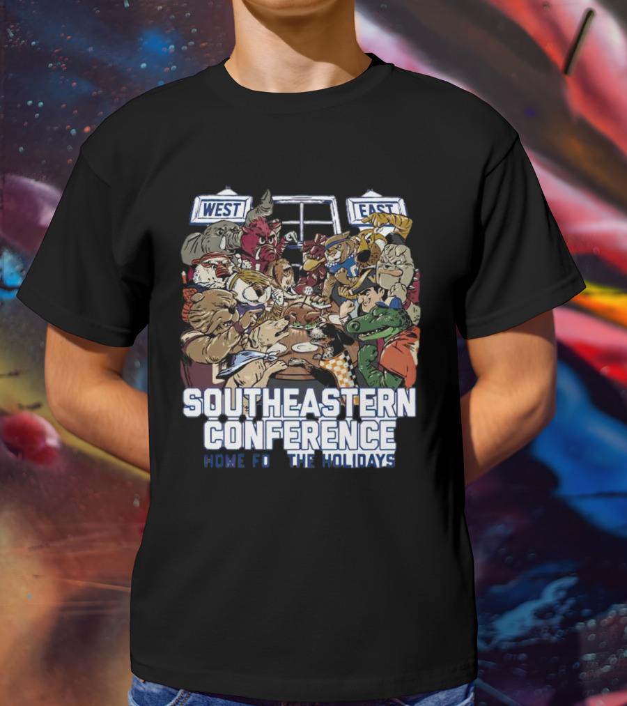 Southeastern Conference West East Rivalry Home For The Holidays T-Shirt