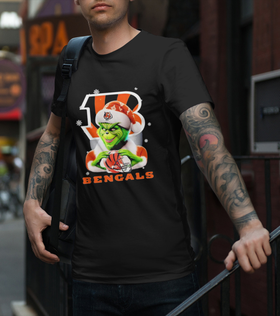 Grinch Cincinnati Bengals Christmas T-Shirt