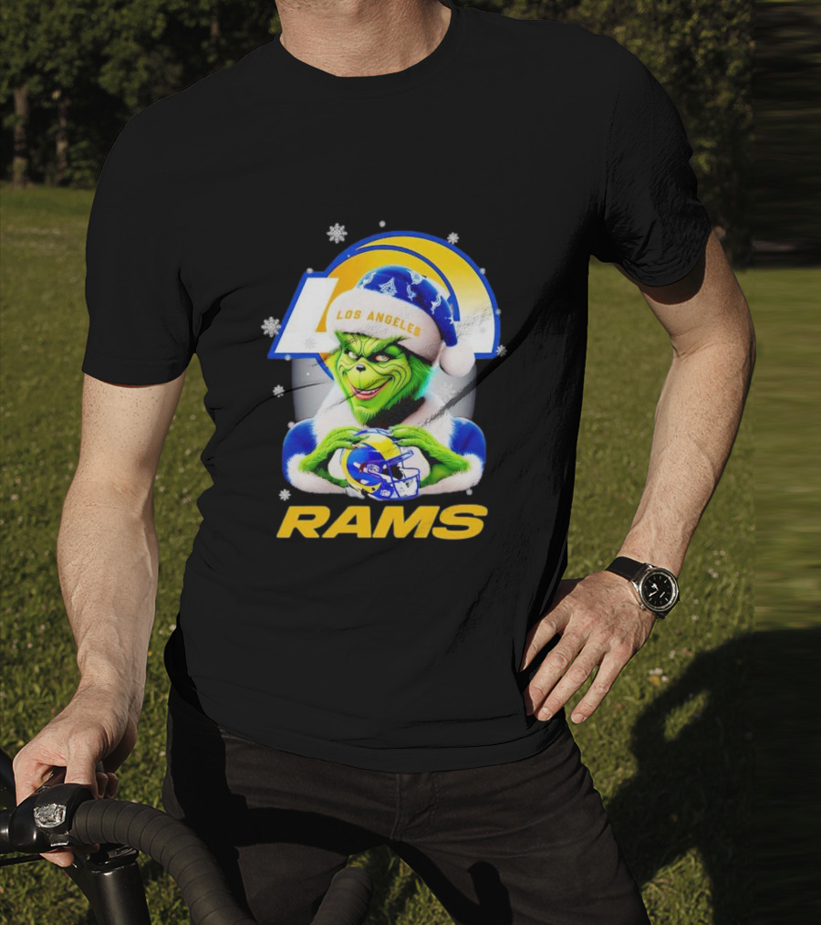 Grinch Los Angeles Rams Christmas T-Shirt