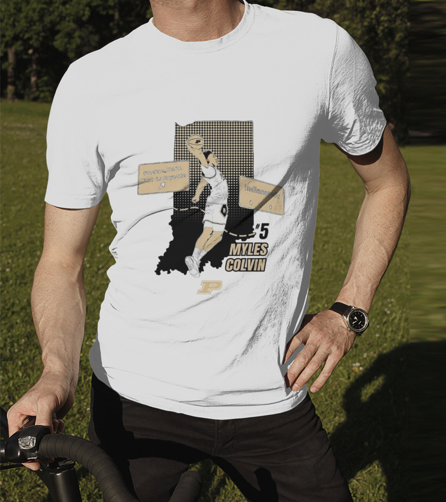 Purdue Myles Colvin Slam Dunk Indianapolis West Lafayette T-Shirt