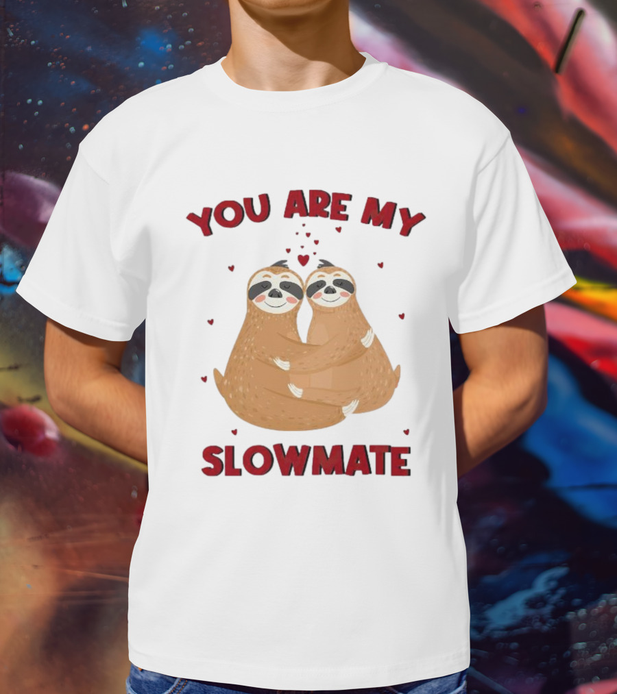 You Are My Slowmate Sloths Hugging Love T-Shirt