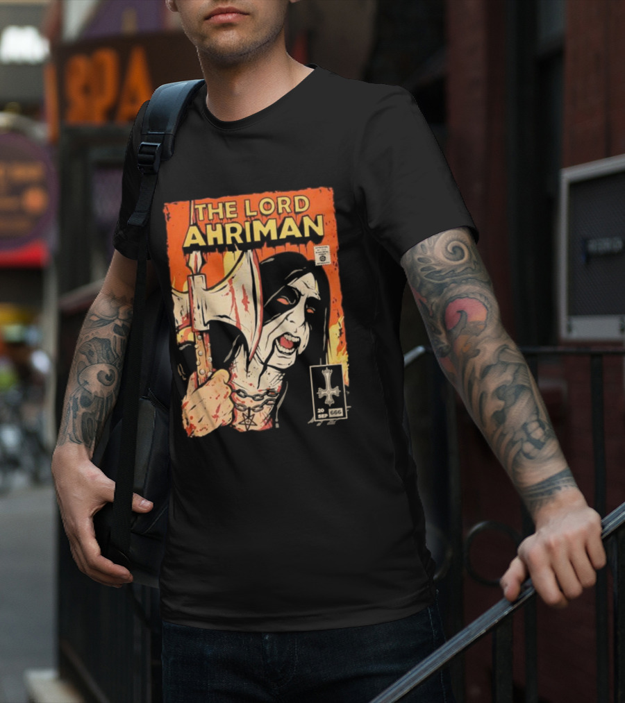 The Lord Ahriman Comic Axe Blood 20 Sep 666 Cover T-Shirt