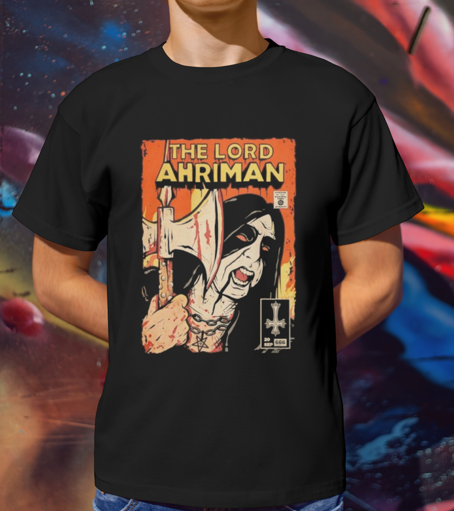 The Lord Ahriman Comic Axe Blood 20 Sep 666 Cover T-Shirt
