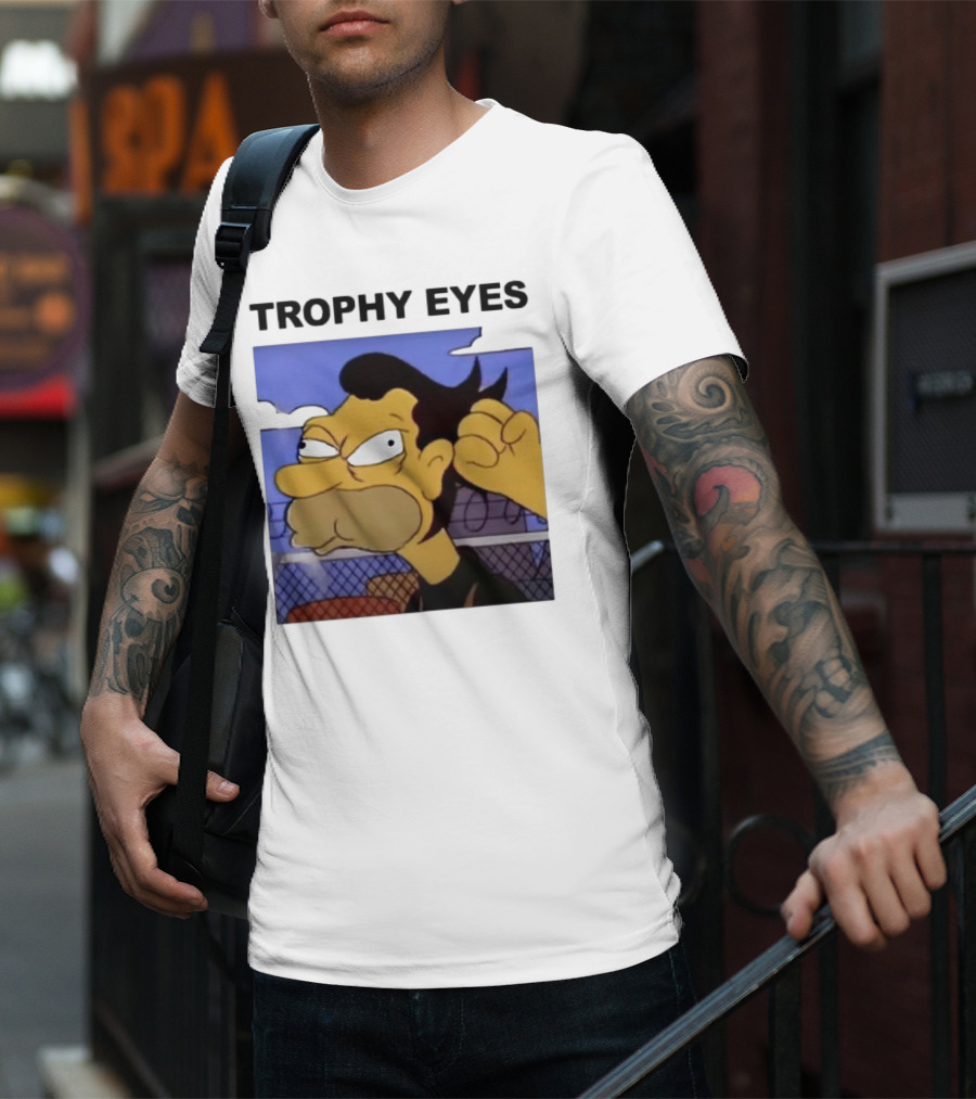 TROPHY EYES The Simpson Character Image T-Shirt