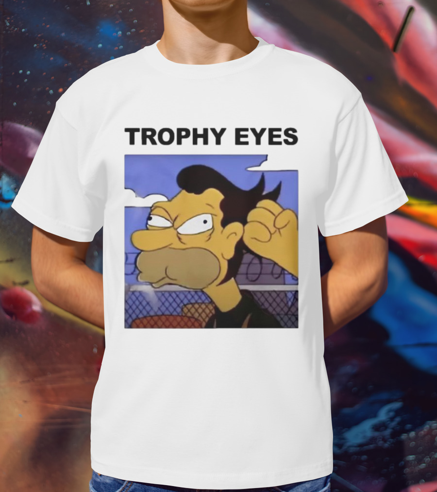 TROPHY EYES The Simpson Character Image T-Shirt