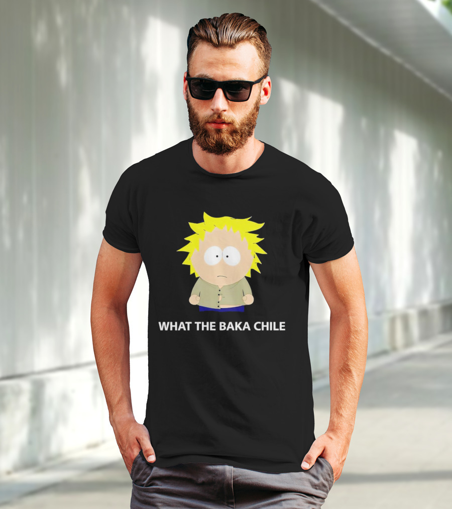 WHAT THE BAKA CHILE South Park Style Character T-Shirt
