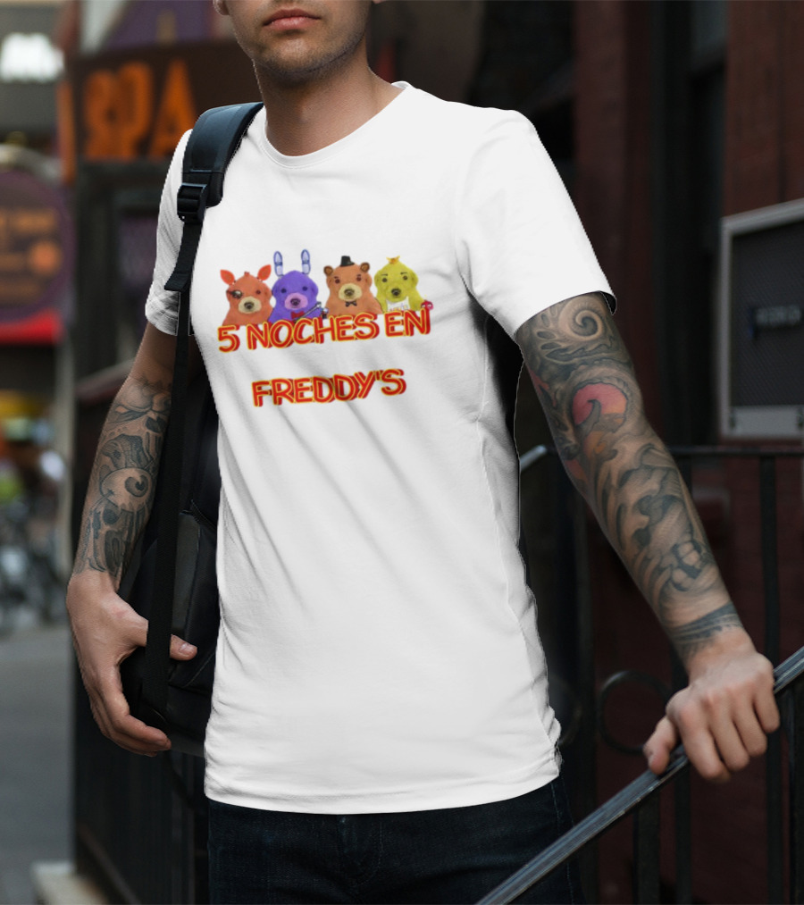 5 Noches En Freddy’s Peluches Colores Animatronics T-Shirt