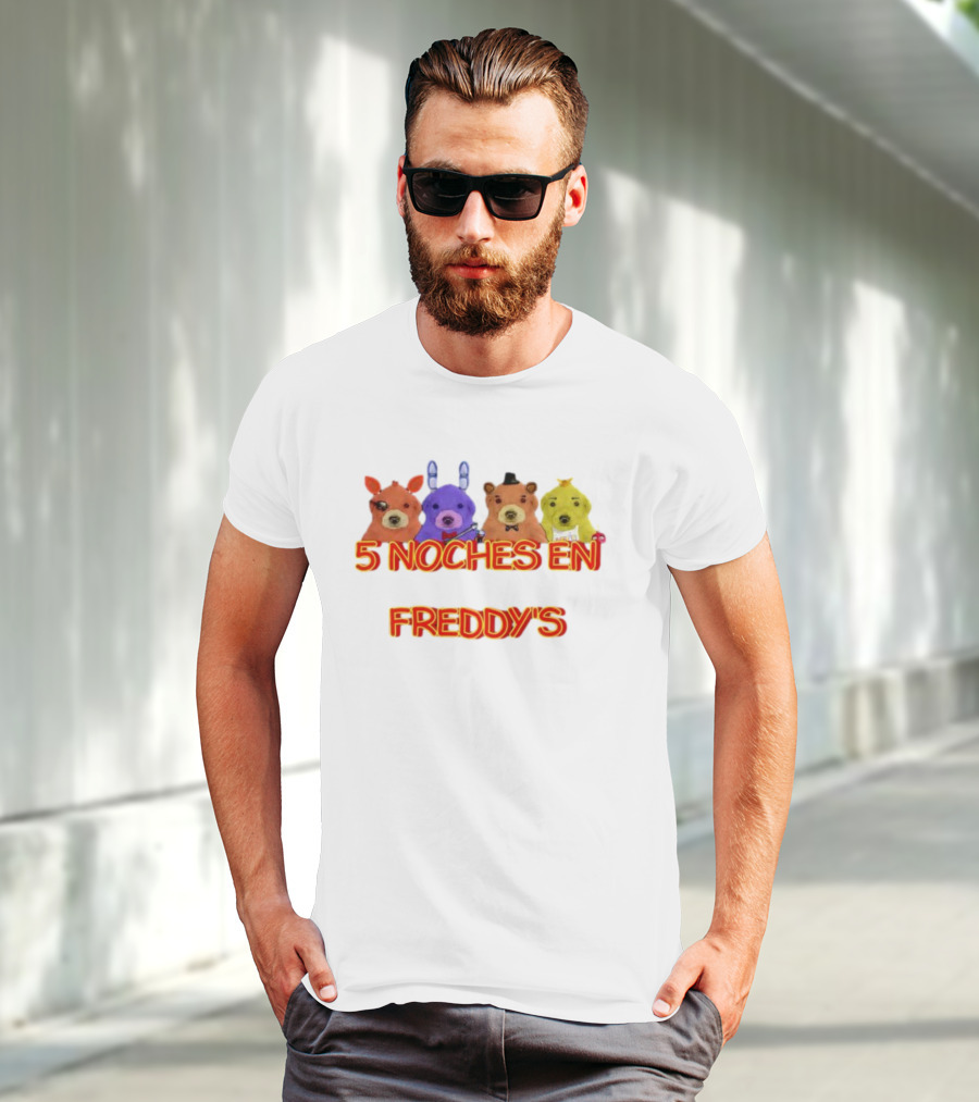 5 Noches En Freddy’s Peluches Colores Animatronics T-Shirt