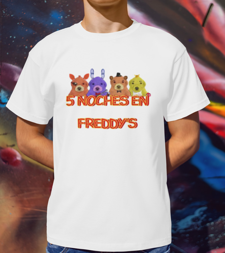 5 Noches En Freddy’s Peluches Colores Animatronics T-Shirt