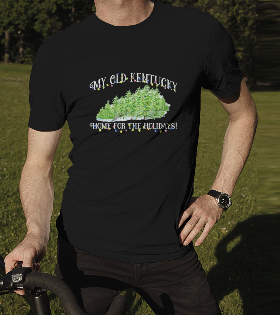 My Old Kentucky Home Holidays Christmas Trees Lights T-Shirt