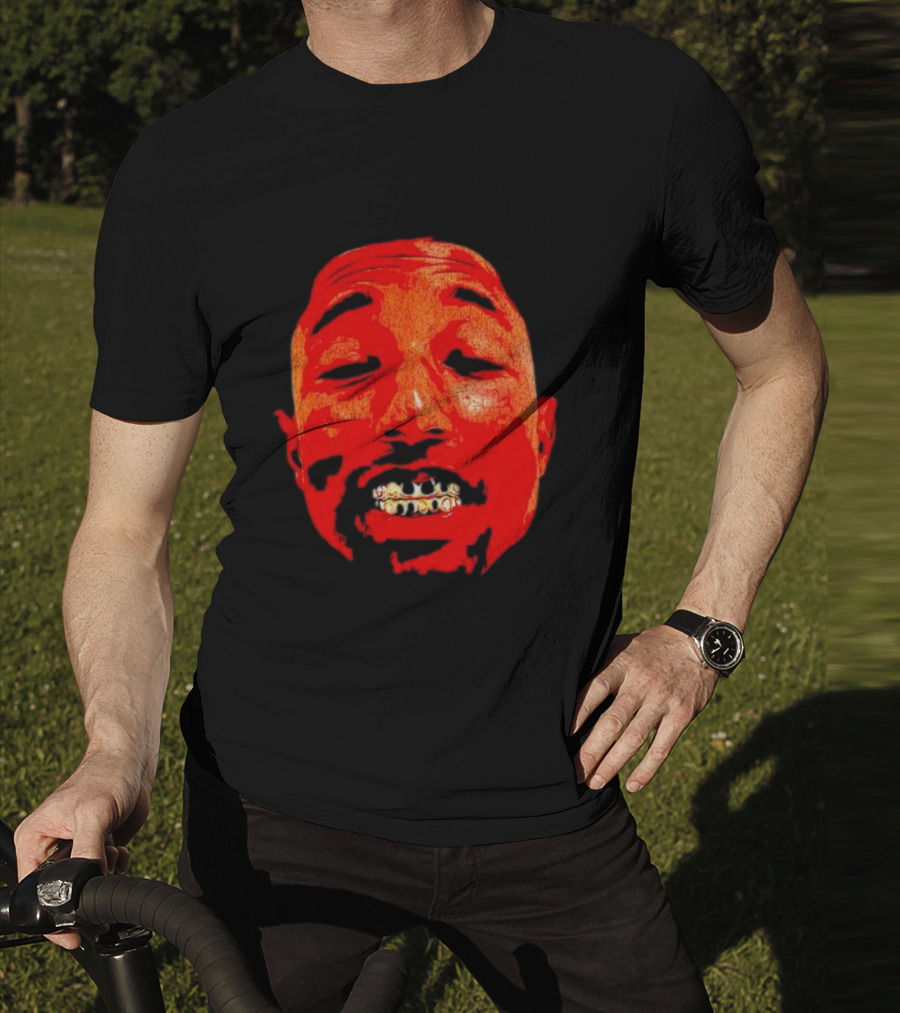Pharrell Suicide Wrist Red Tee Face Grills T-Shirt