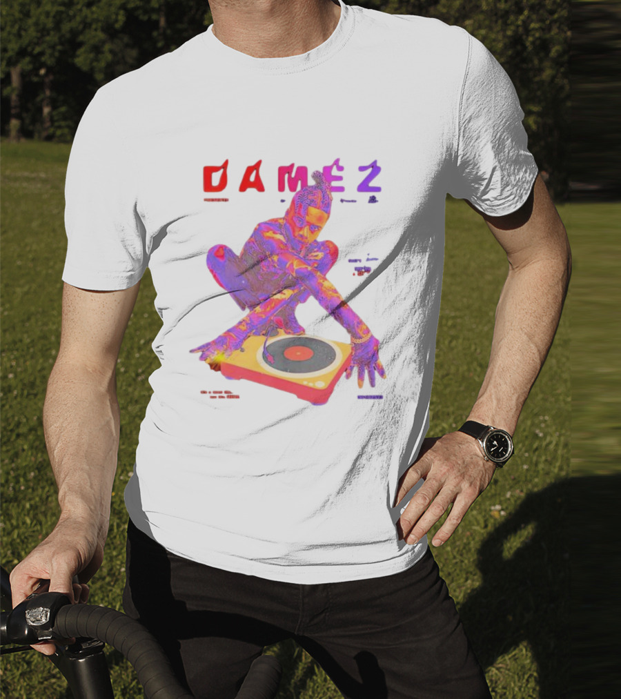 Damez Presents HIPHOP50 Vibrant Turntable Experience T-Shirt