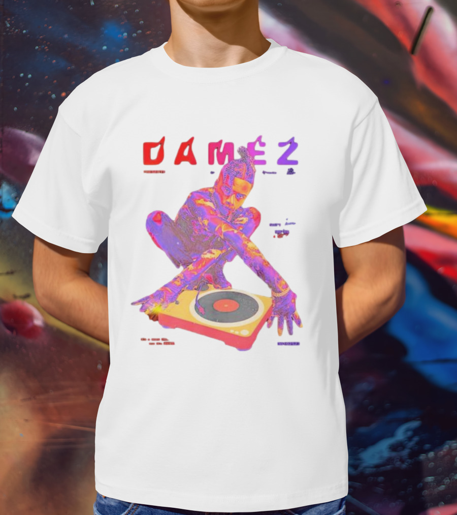Damez Presents HIPHOP50 Vibrant Turntable Experience T-Shirt